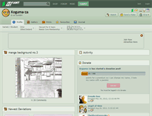 Tablet Screenshot of koguma-za.deviantart.com