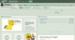 Desktop Screenshot of cjprime93.deviantart.com