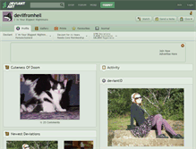 Tablet Screenshot of devilfromhell.deviantart.com