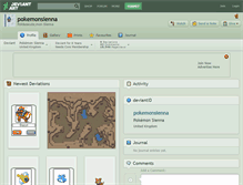 Tablet Screenshot of pokemonsienna.deviantart.com