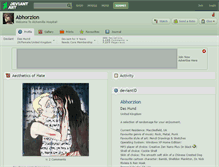 Tablet Screenshot of abhorzion.deviantart.com