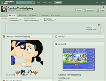 Tablet Screenshot of candice-the-hedgehog.deviantart.com