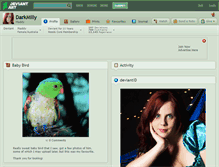 Tablet Screenshot of darkmilly.deviantart.com