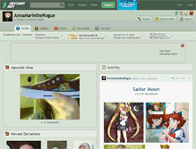 Tablet Screenshot of annamarietherogue.deviantart.com