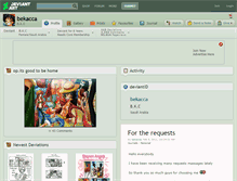 Tablet Screenshot of bekacca.deviantart.com