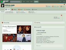 Tablet Screenshot of mistress-angie.deviantart.com
