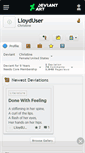 Mobile Screenshot of lloyduser.deviantart.com