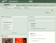 Tablet Screenshot of lloyduser.deviantart.com