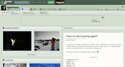 Desktop Screenshot of loganthomas.deviantart.com