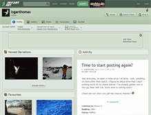 Tablet Screenshot of loganthomas.deviantart.com