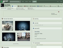 Tablet Screenshot of leovilela.deviantart.com