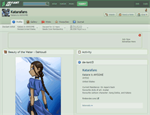 Tablet Screenshot of katarafans.deviantart.com