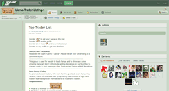 Desktop Screenshot of llama-trader-listing.deviantart.com