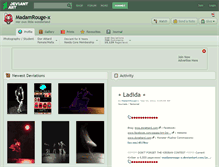 Tablet Screenshot of madamrouge-x.deviantart.com