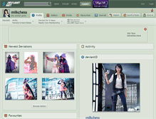 Tablet Screenshot of milkchess.deviantart.com