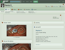 Tablet Screenshot of populus13.deviantart.com