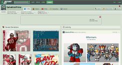 Desktop Screenshot of galvatronprime.deviantart.com