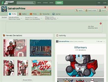 Tablet Screenshot of galvatronprime.deviantart.com