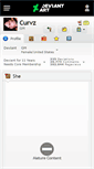 Mobile Screenshot of curvz.deviantart.com