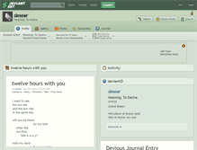 Tablet Screenshot of desear.deviantart.com