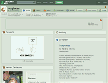 Tablet Screenshot of ivorytones.deviantart.com