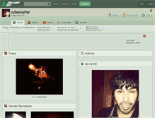 Tablet Screenshot of cybersurfer.deviantart.com