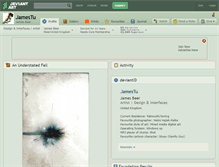 Tablet Screenshot of jamestu.deviantart.com