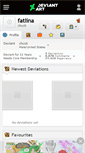 Mobile Screenshot of fatlina.deviantart.com