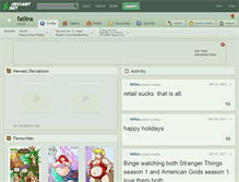 Tablet Screenshot of fatlina.deviantart.com