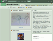 Tablet Screenshot of fansofmaximumride.deviantart.com