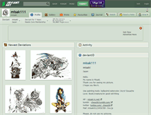Tablet Screenshot of misak111.deviantart.com