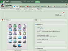 Tablet Screenshot of chrisstian.deviantart.com
