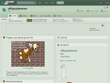 Tablet Screenshot of niftypurpleraven.deviantart.com