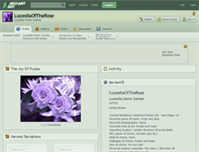 Tablet Screenshot of lucesitaoftherose.deviantart.com