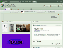 Tablet Screenshot of manyface-blake.deviantart.com