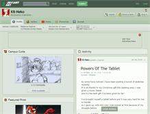 Tablet Screenshot of kit-neko.deviantart.com