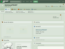 Tablet Screenshot of neongoldfish007.deviantart.com