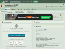 Tablet Screenshot of narusakulover2468.deviantart.com