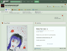 Tablet Screenshot of hannahakaskatergirl.deviantart.com