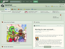 Tablet Screenshot of hybridyuki.deviantart.com