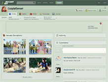 Tablet Screenshot of cozplaisensei.deviantart.com