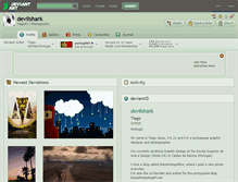 Tablet Screenshot of devilshark.deviantart.com