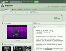 Tablet Screenshot of jellyfishman.deviantart.com