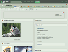 Tablet Screenshot of gepard-pl.deviantart.com