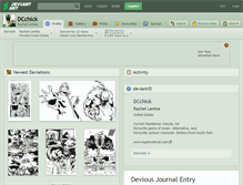 Tablet Screenshot of dcchick.deviantart.com