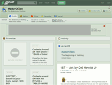 Tablet Screenshot of masterofzen.deviantart.com