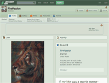 Tablet Screenshot of firepassion.deviantart.com