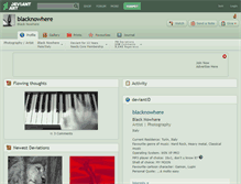 Tablet Screenshot of blacknowhere.deviantart.com