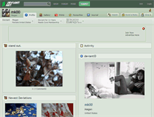 Tablet Screenshot of mk00.deviantart.com