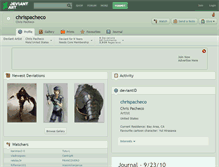 Tablet Screenshot of chrispacheco.deviantart.com
